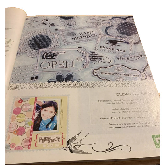 Scrapbooks etc Aug Sept 2008 Magazine top tricks 2 page layouts photos school - Picture 5 of 10